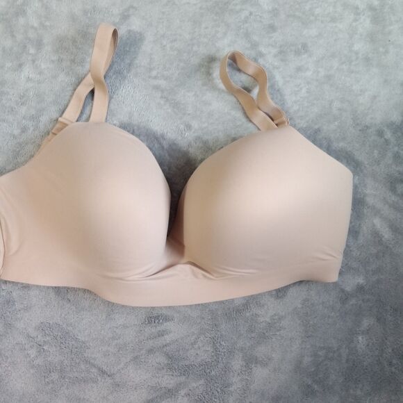 Soma 38DD Enbliss Wireless Bra Beige Nude Padded Seamless Comfort Stretch - Picture 1 of 10